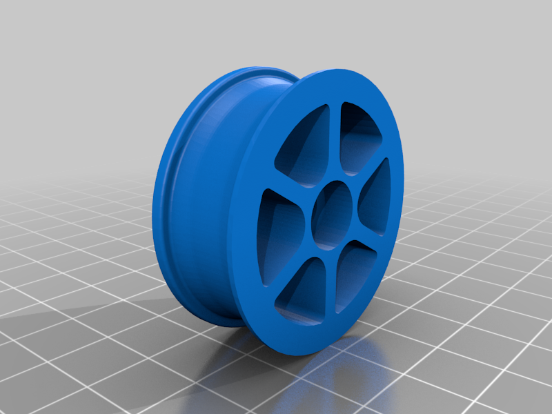 3D Printer Knob - Alloy Car Wheel