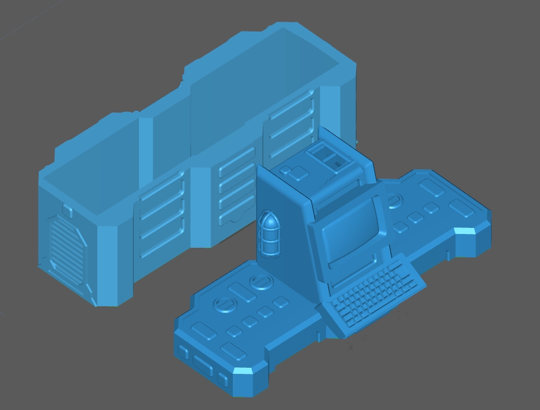 Scifi Computer Terminal Console
