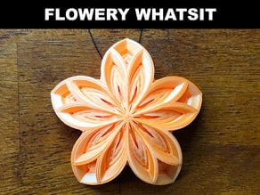 Flowery Whatsit Ornament/Suncatcher