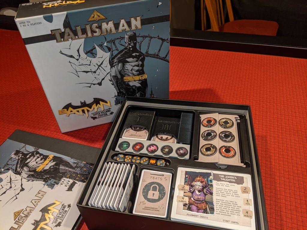 Talisman: Batman – Super-Villains Edition Board Game Box Insert Organizer