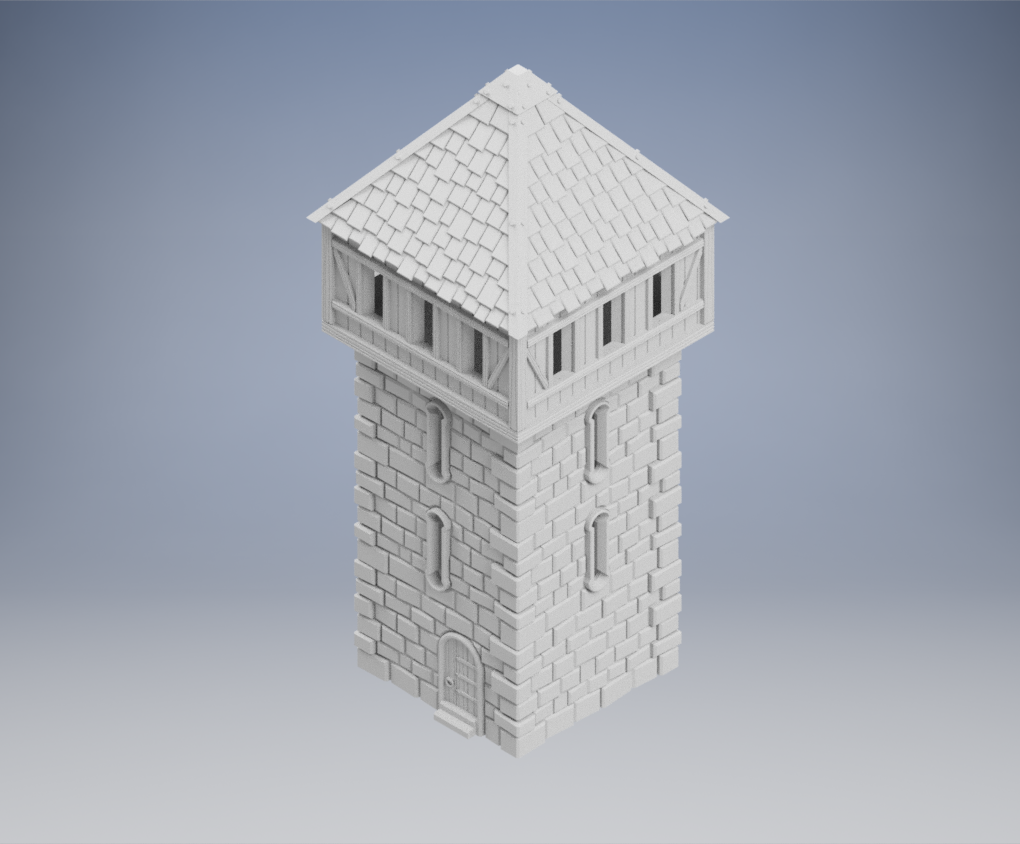 Medieval Tower Made for tabletop gaming