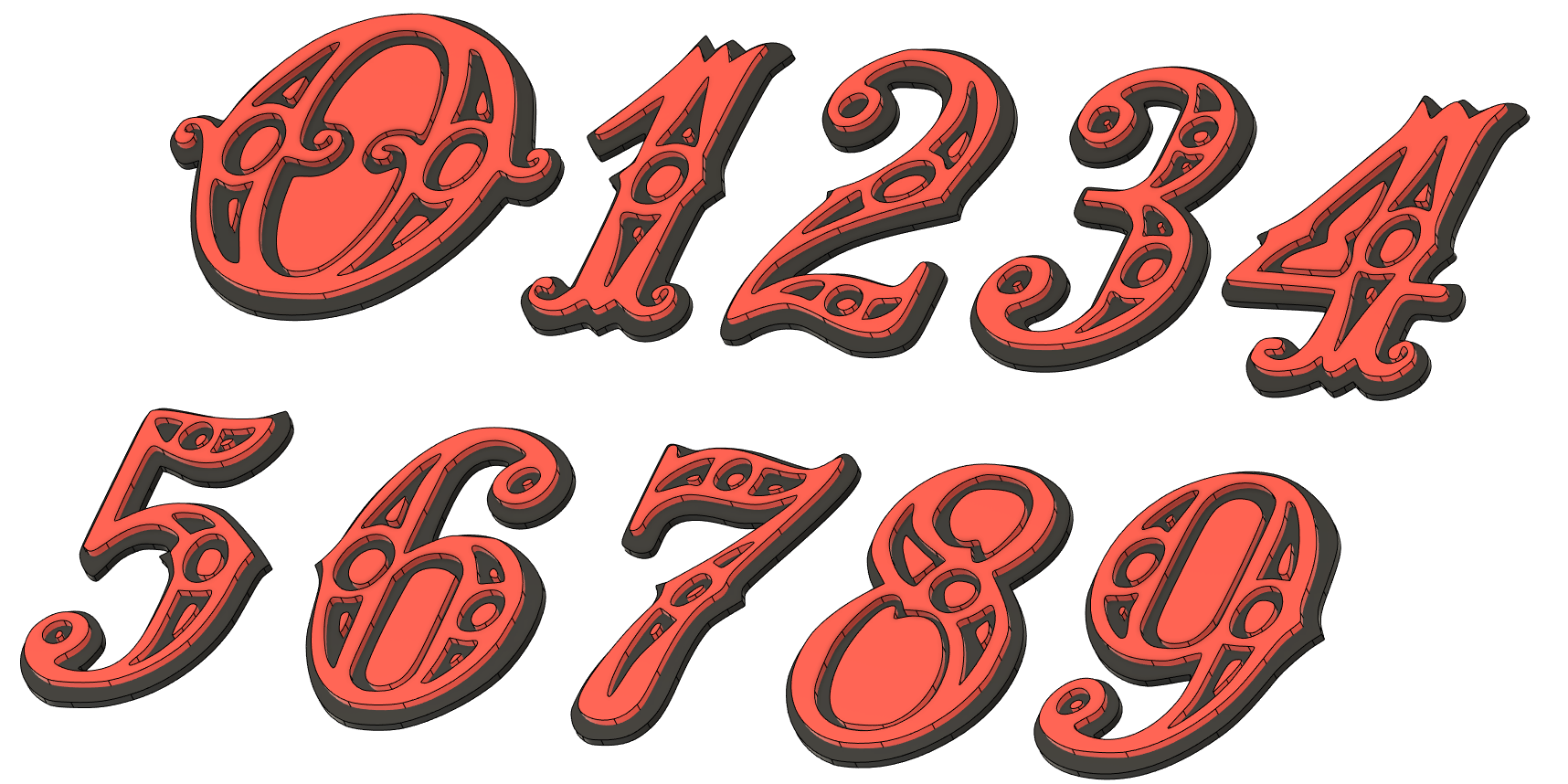 Chiffres / numbers