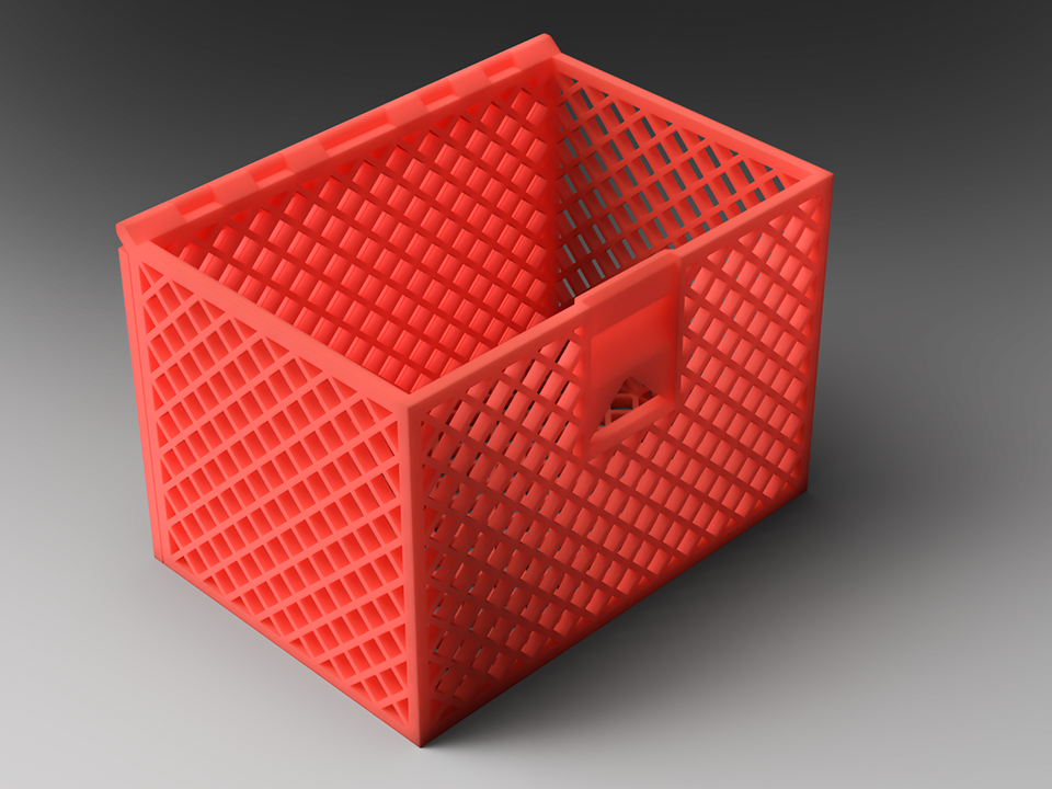 Hinged & Latticed Storage Box (optimized for 0.4mm nozzle)