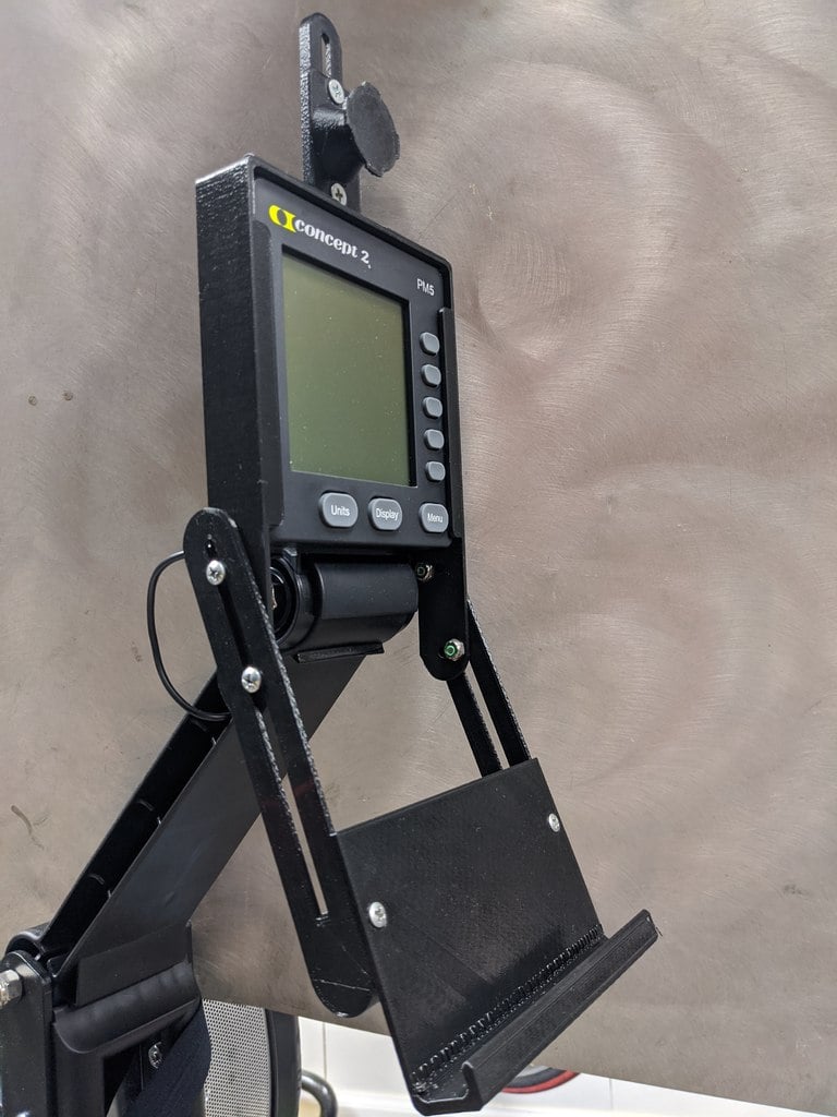Concept 2 Rower Combo Tablet and Phone Clamp Mount or Quadlock