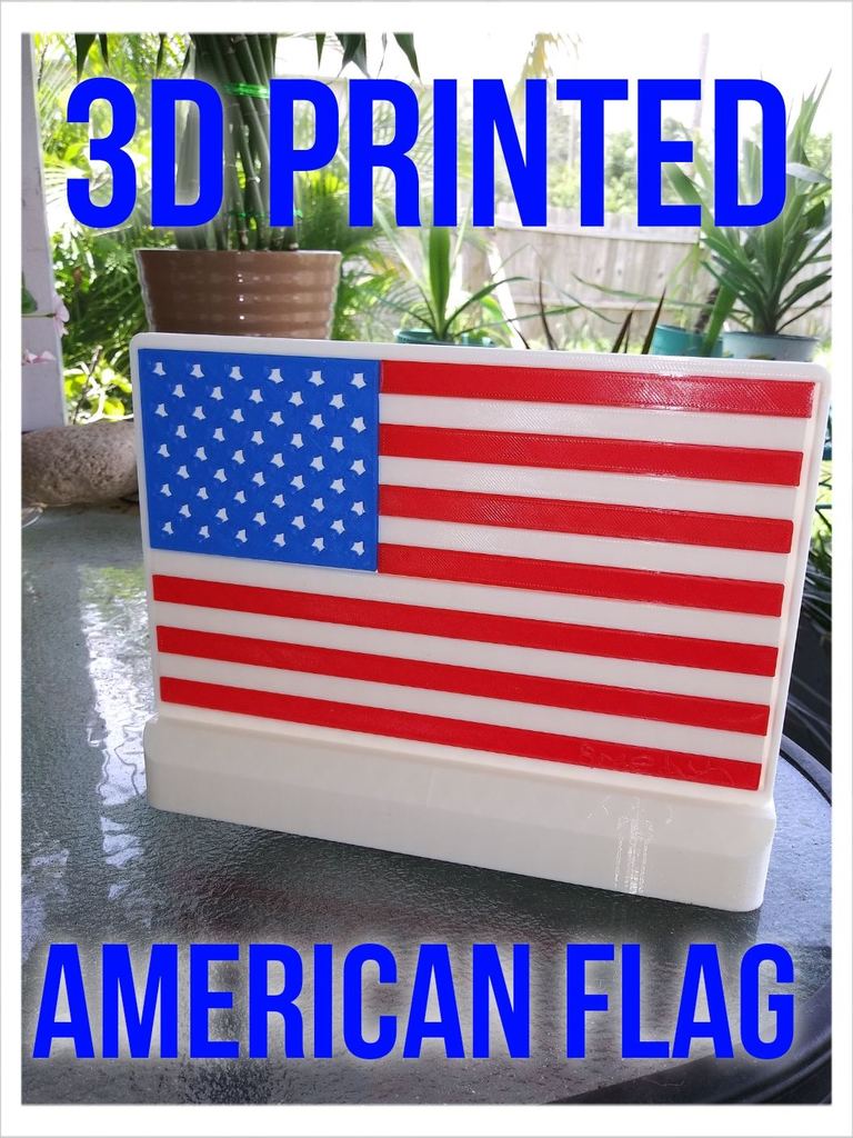 3D Printed American Flag
