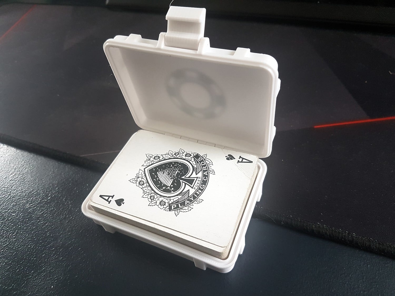Rugged box for poker game card