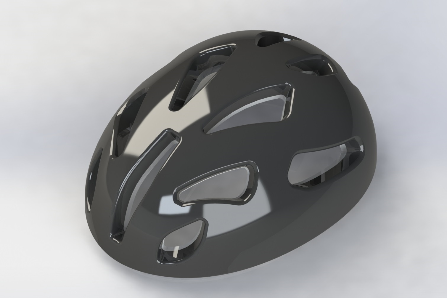 Bionic bicycle helmet with tortoiseshell structures