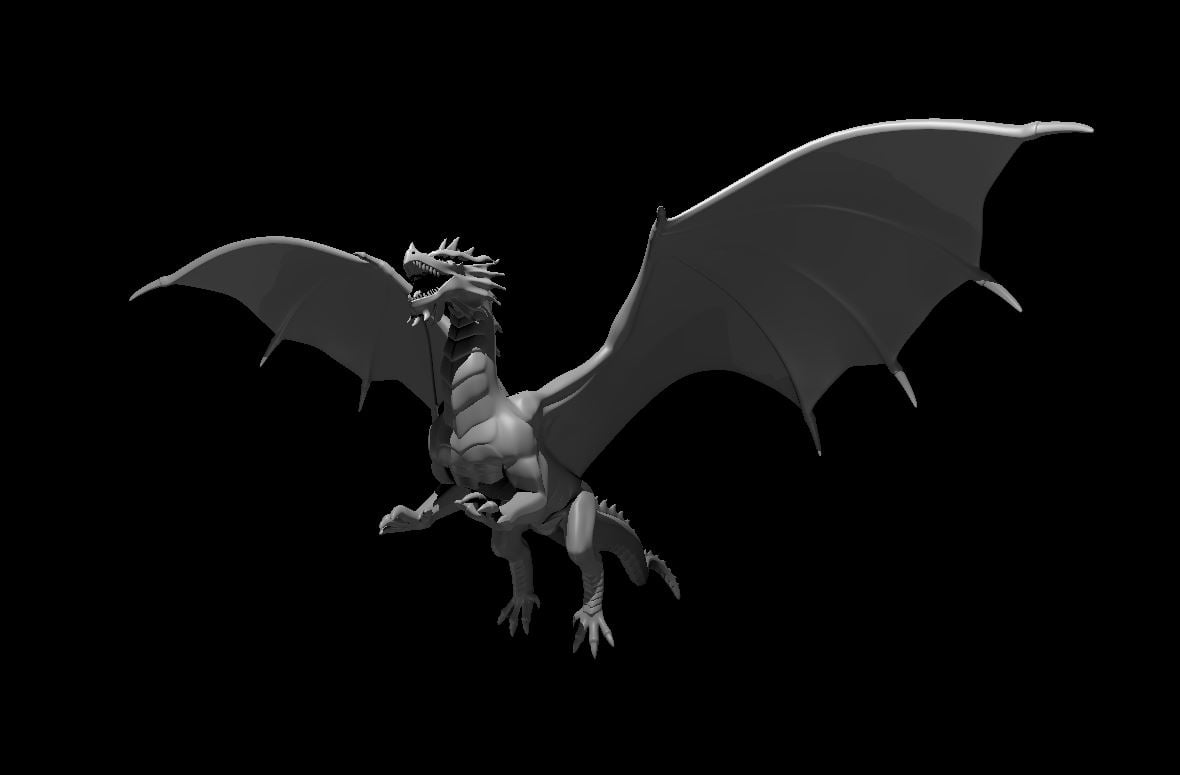 Image of Red Dragon - Flying