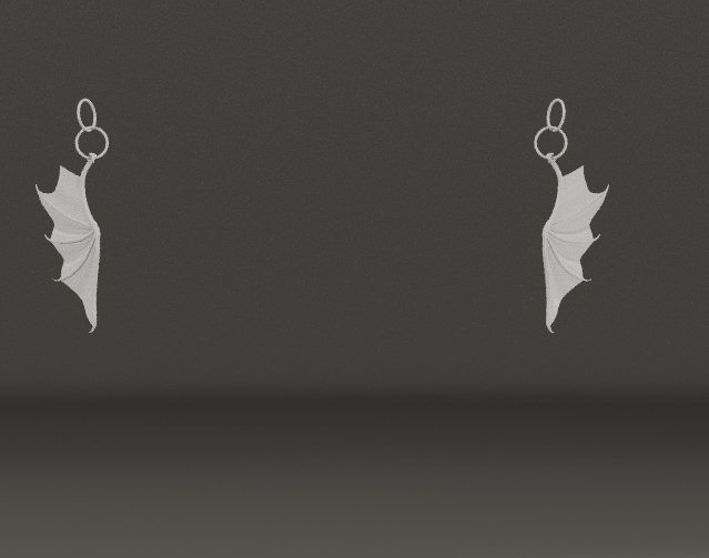 earrings bat wing