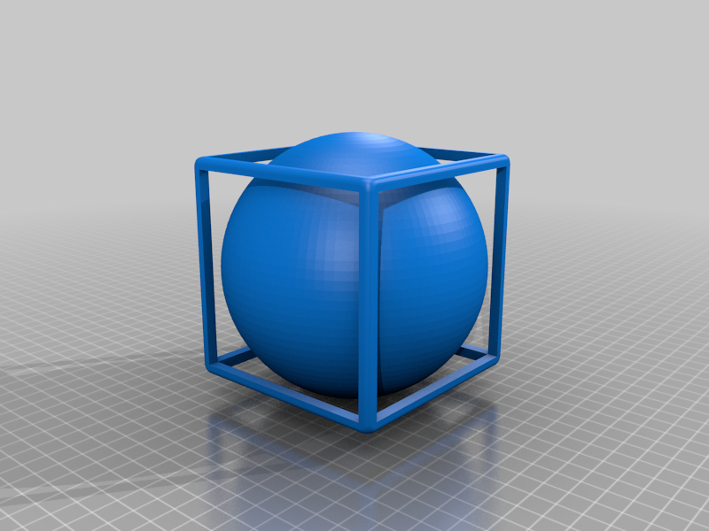 Sphere in a cube