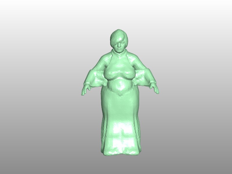 Figurine v2 of a woman in a dress. Scale 1:30