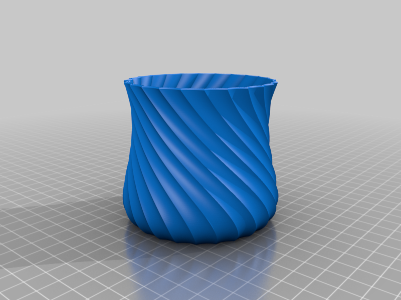 CurvedPlantPot 3D model