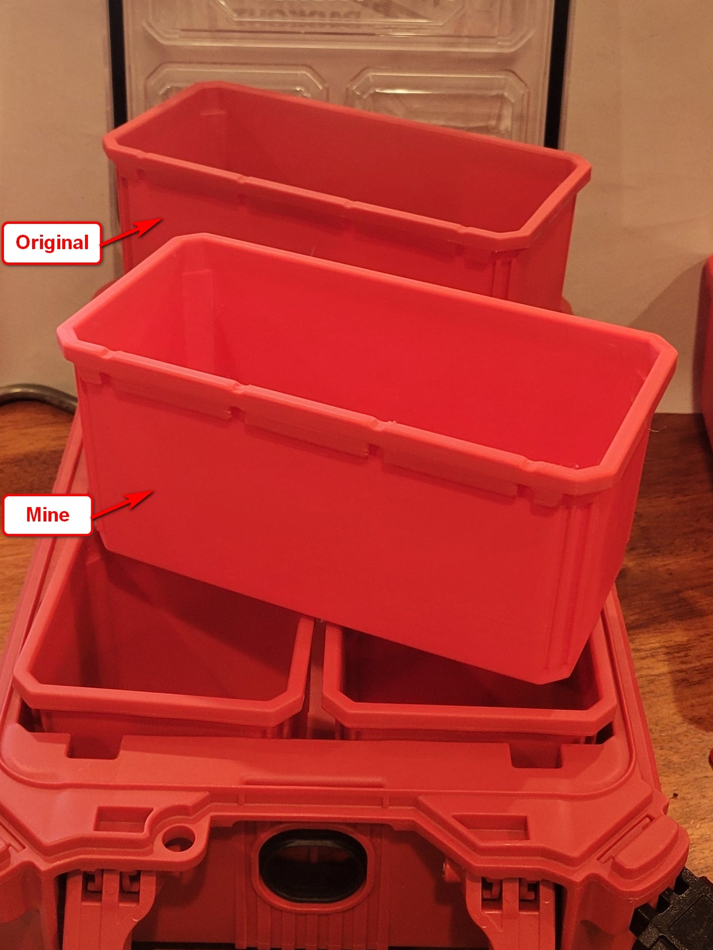 Milwaukee Packout Organizer Compatible Bin - Rectangular