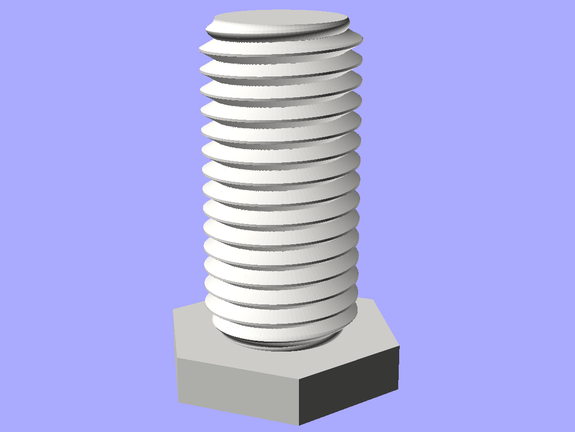 Screw library for Openscad