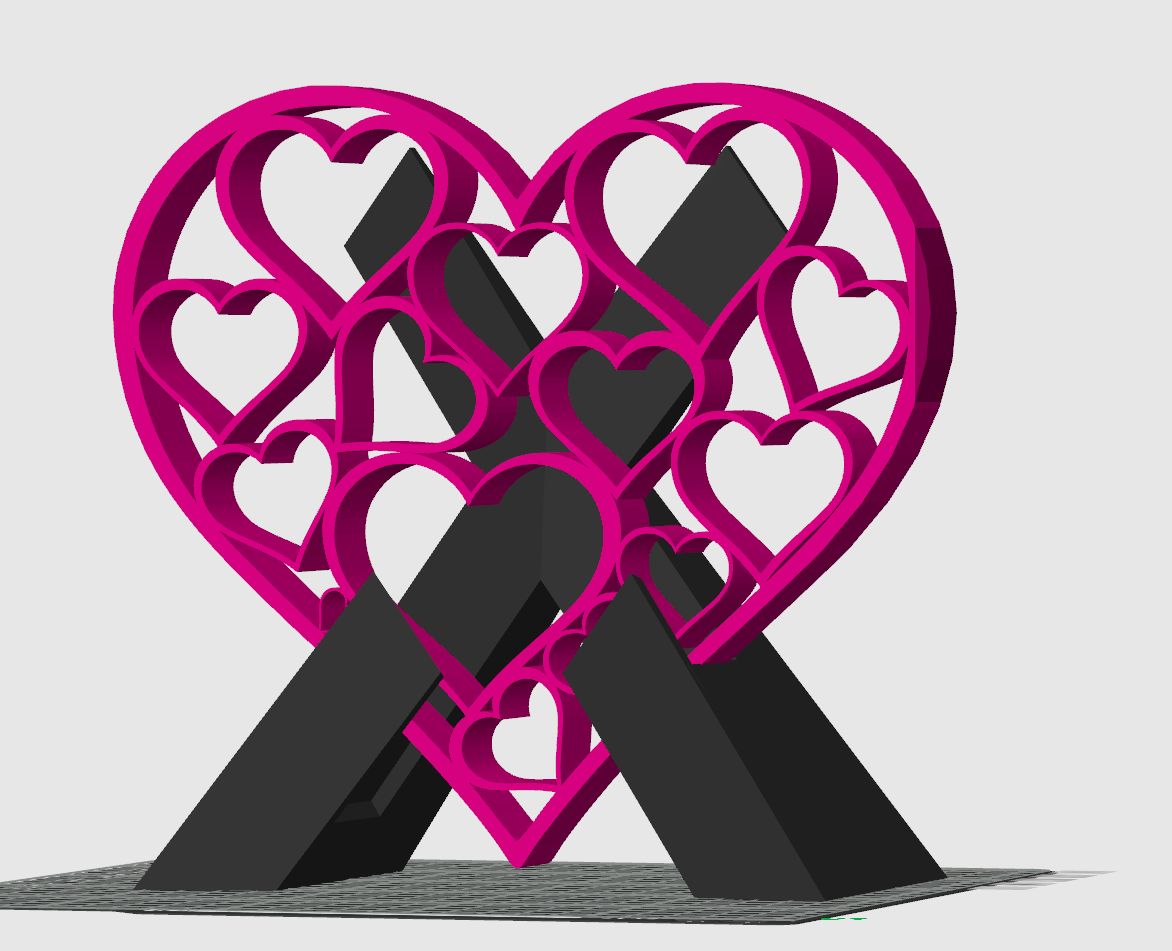 Stand for memorial heart