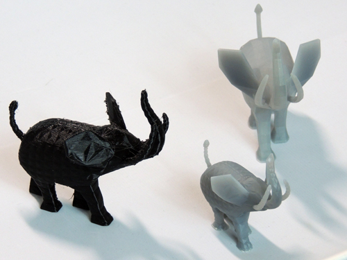 Supportless Low Poly Elephant Figurine 