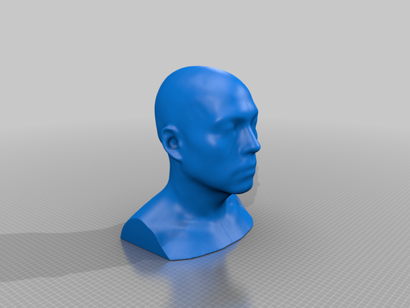 3D human head scan