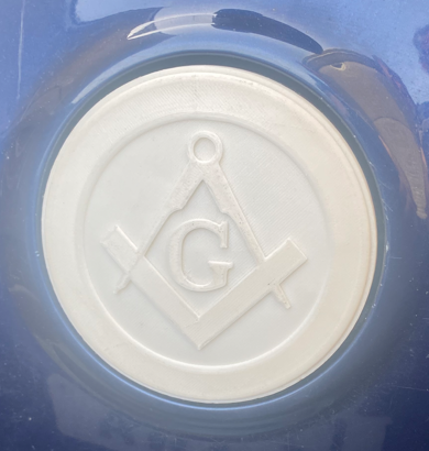 Masonic VW Golf Mk5 Rear Door Badge