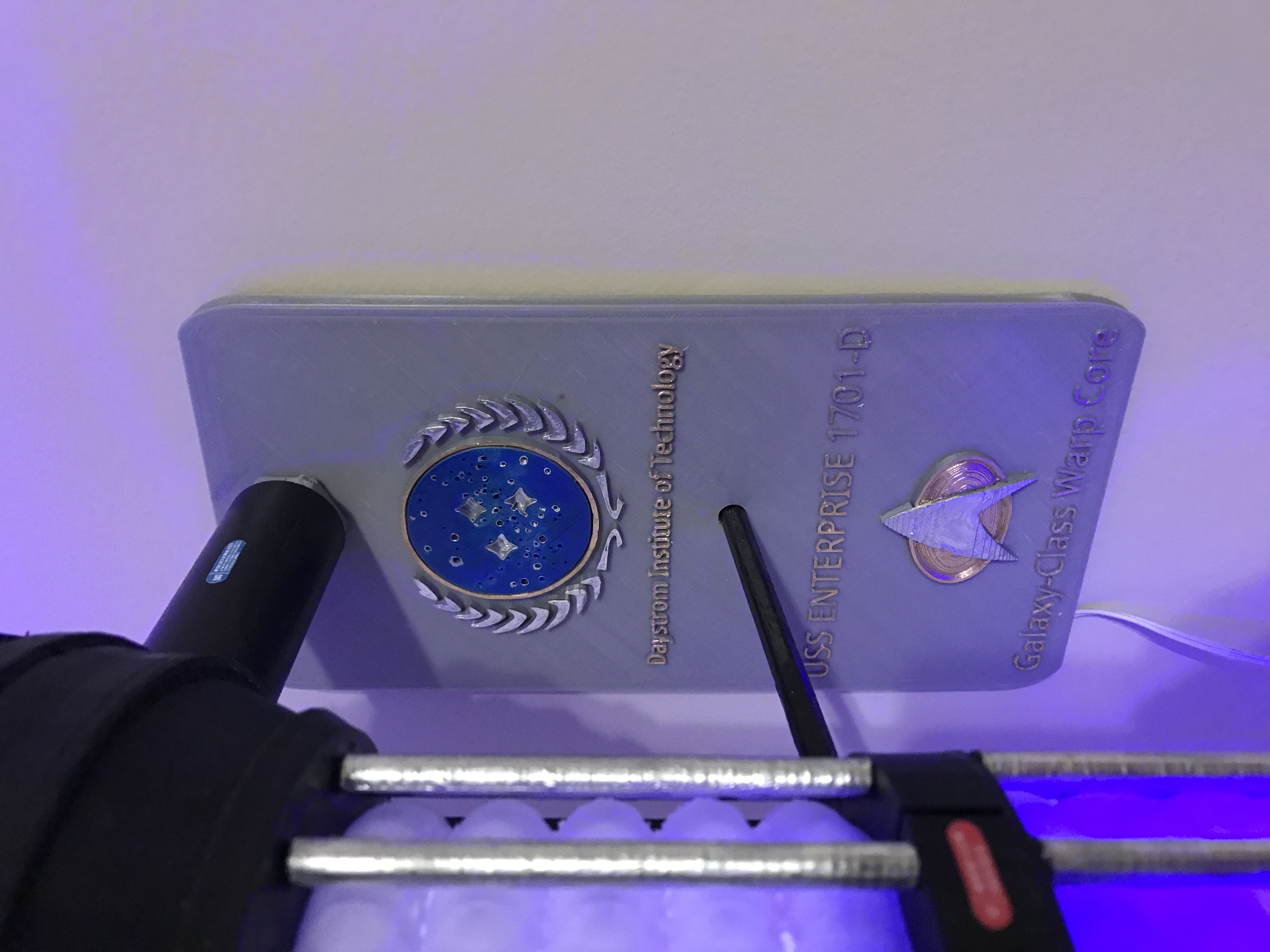 Star Trek TNG Warp Core Lamp Wall Mount