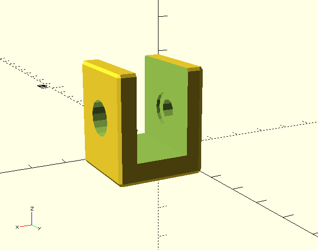 U Bracket Simple Parametric Discreet