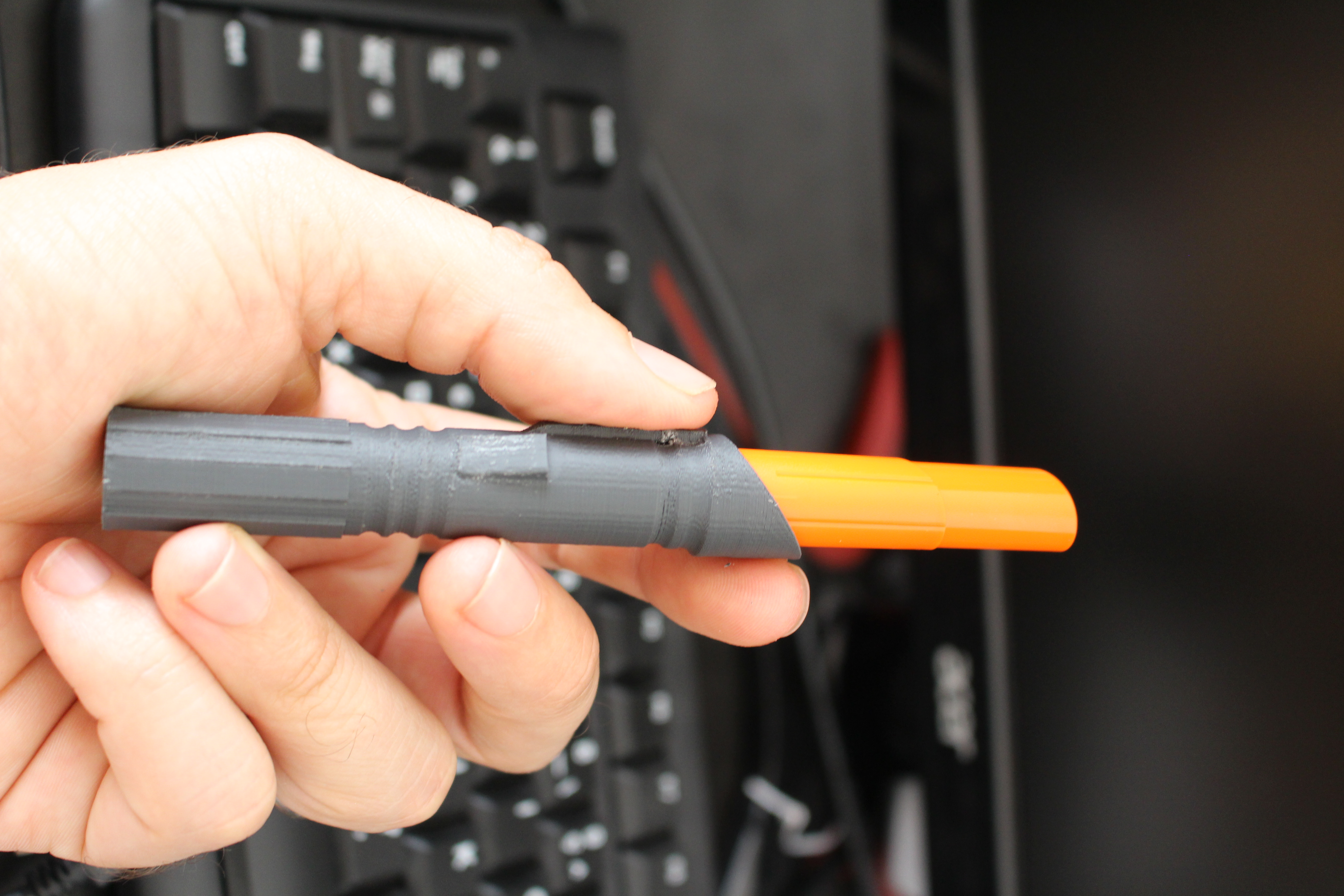 Mini Lightsaber whiteboard marker (parametric)
