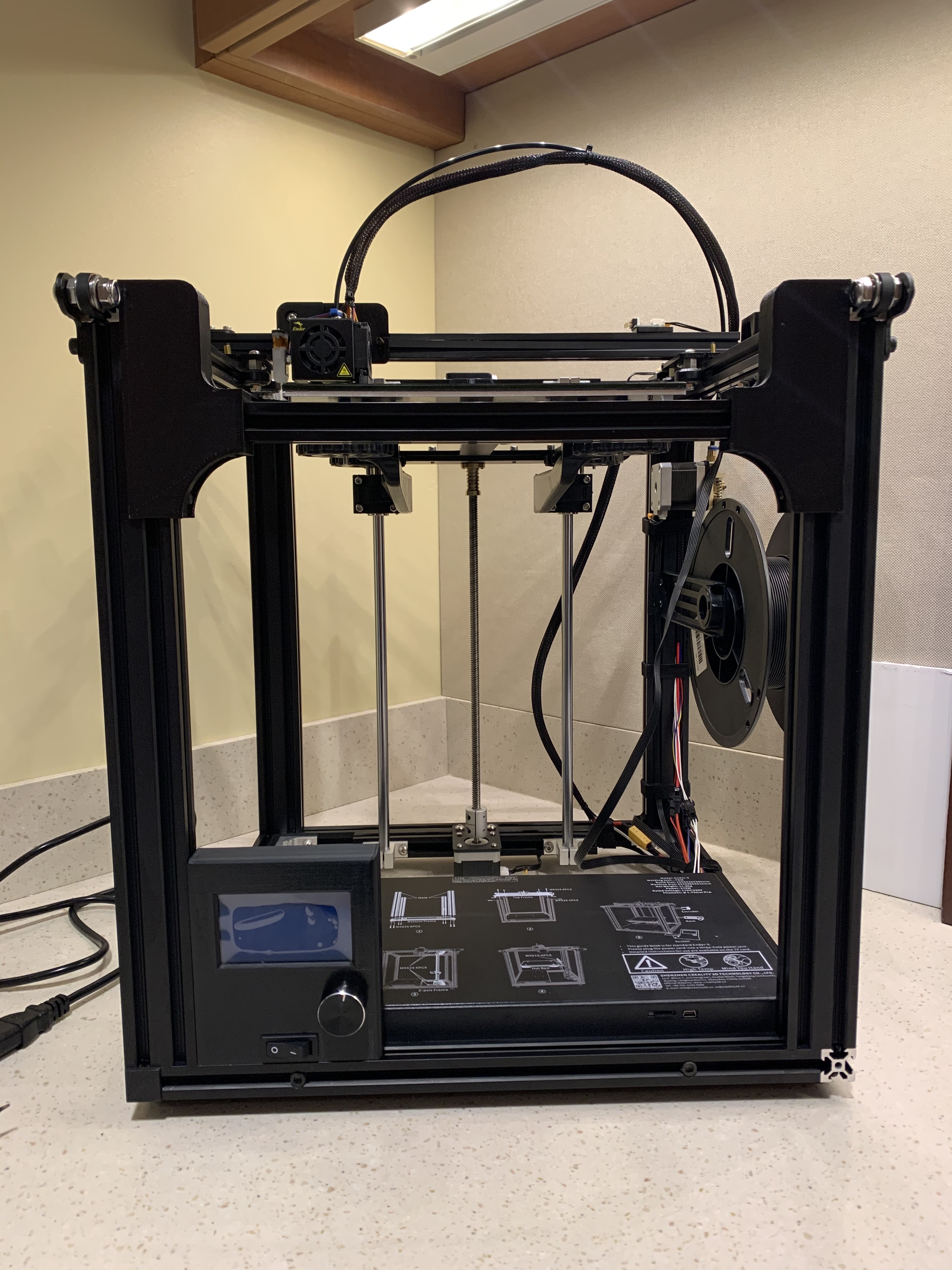 Creality Ender 5 Screen Relocation w/ Power Switch