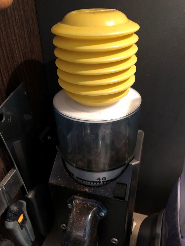 Rancilio Rocky grinder bellows adapter