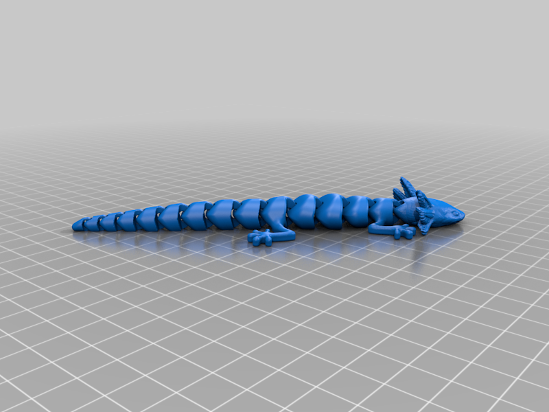 Biologically correct Articulated Axolotl Enhanced