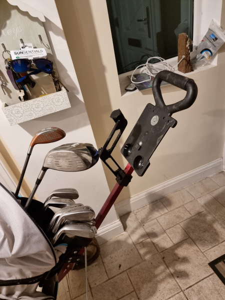 Quadlock mount for Golf Trolley with a 20mm center pole