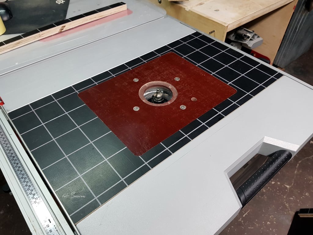 Triton router table plate insert and additional Bosch GTS10 XC plate