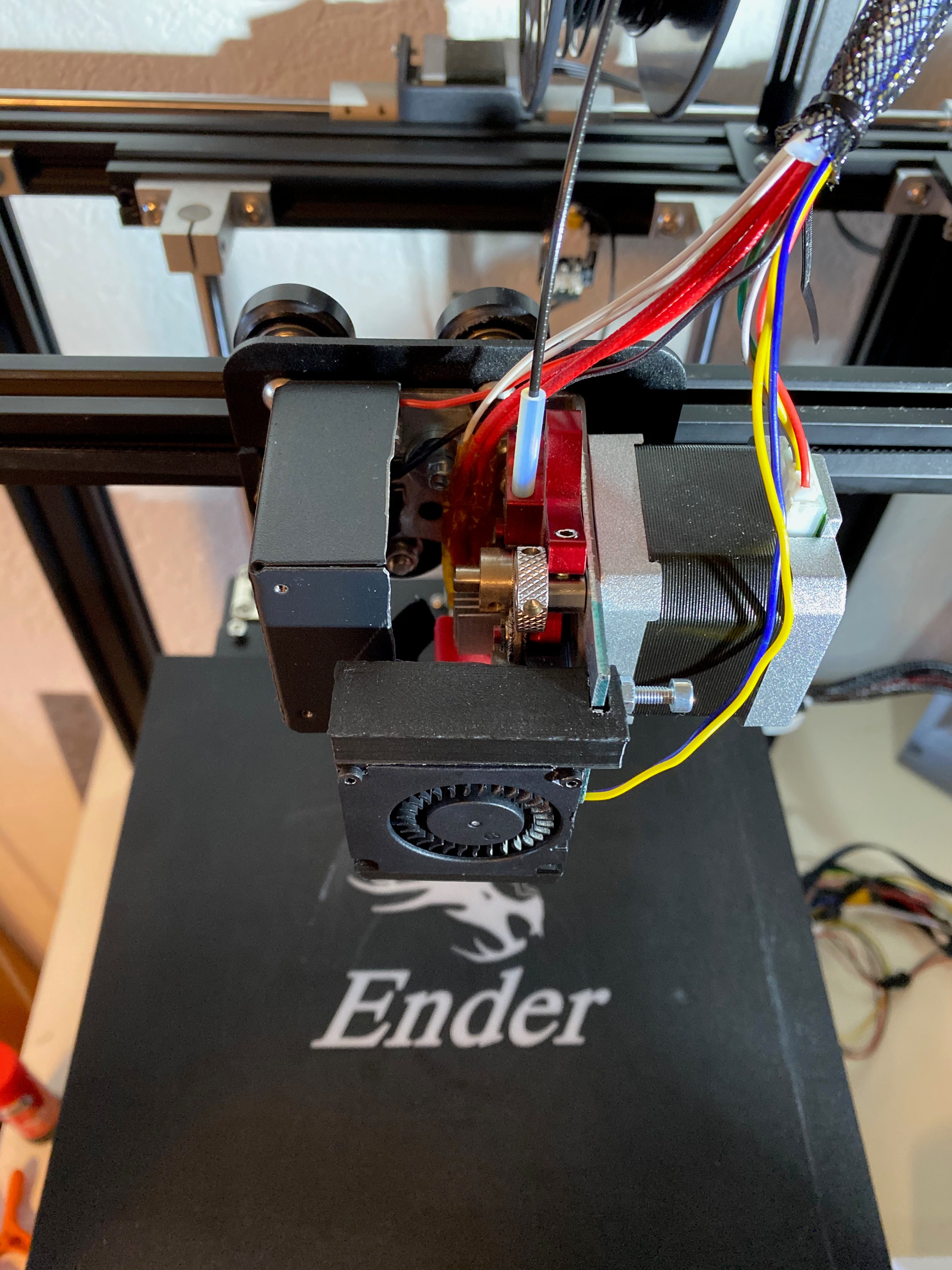 Ender 5 Bracket and fan holders for Flexion Extruder/ Hot End