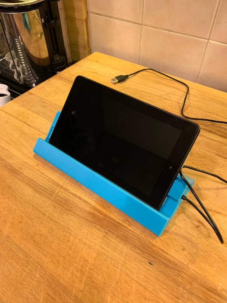 Amazon Kindle Fire 7" Stand with Integrated Cable (2015 aka 5th) 
