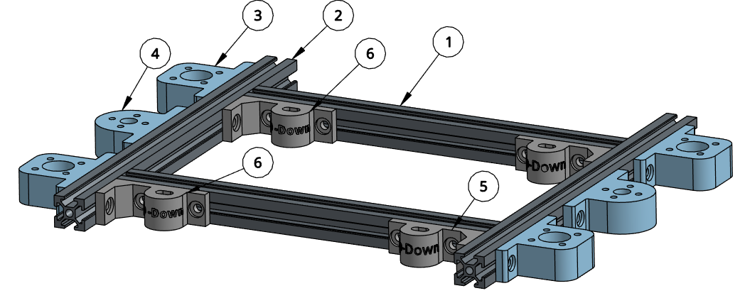 Ender 5 Dual Z 2020 (Bed Support)