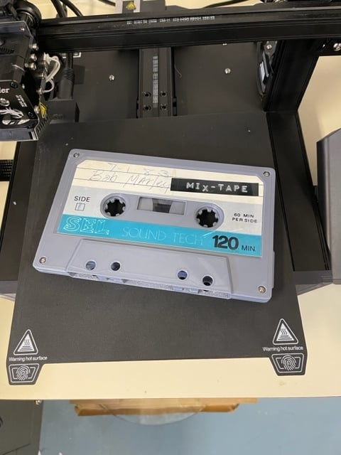 Oversized Retro Cassette Tape