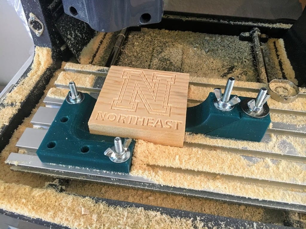 Low profile toe clamp system for Tormach xsTech Router 