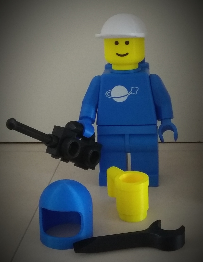 Lego Megafigure 10:1  Accesoires Cap Mug Walkie Talkie Megaphone