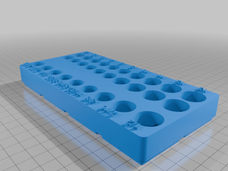 Gridfinity 1/4" Socket Bin