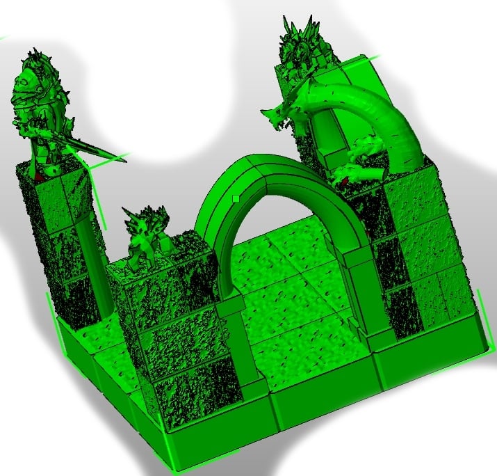 Gothic 10ft L-corner intersection