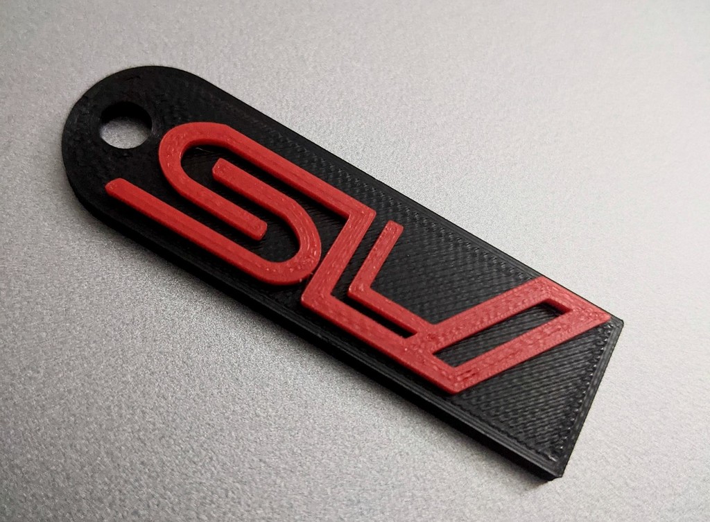 SLO "STI Font Keychain" 
