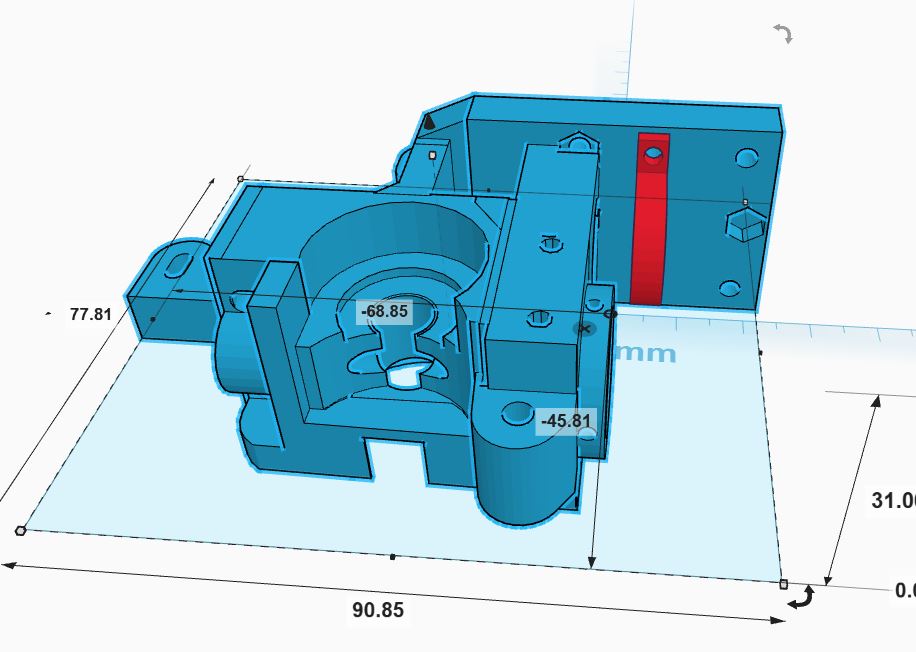 Flexible belt driven extruder e3dv6 55mm/s with ninja