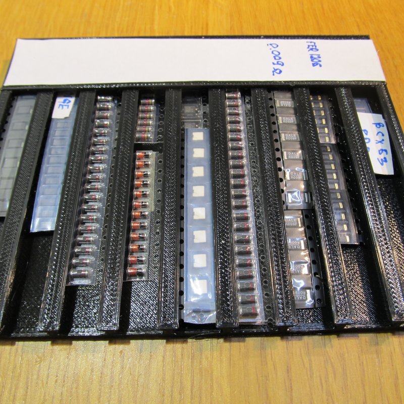 SMD component strip holder