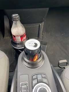 Cup holder add on for bottles and boxes