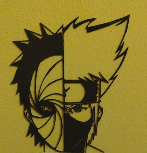 Naruto Obito/Kakashi wall art