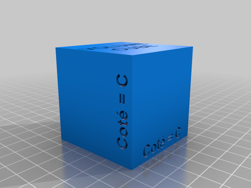 Volume d'un Cube