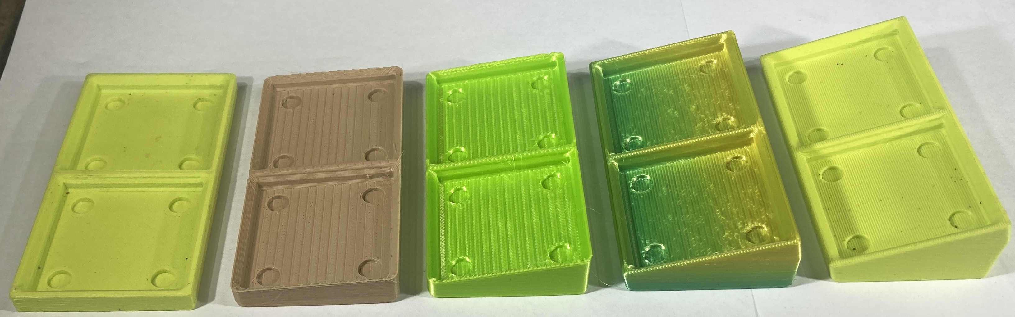 Glue-on 1x2 Angled Gridfinity Baseplates
