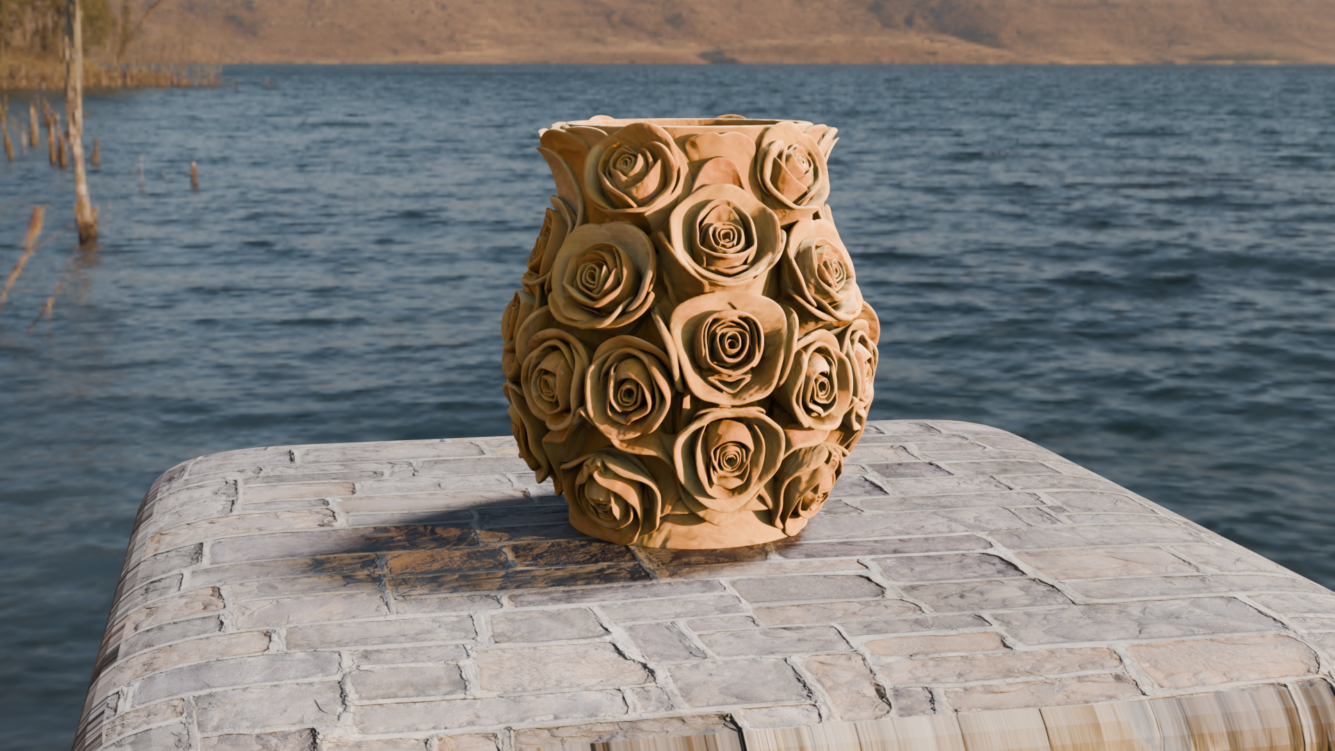 Free Rosetta Petal Flower Vase