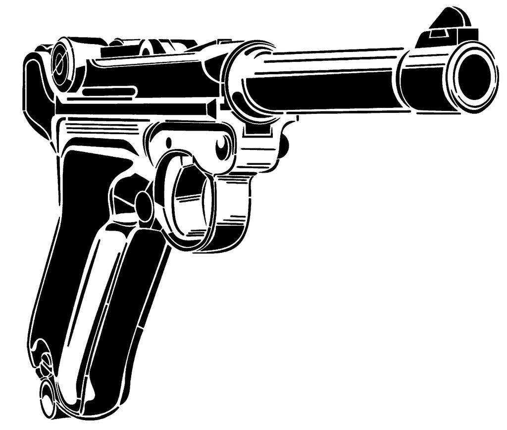 Pistol stencil