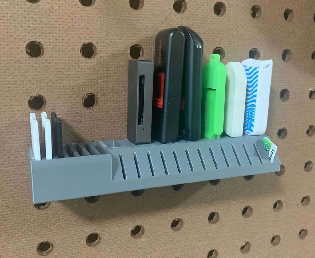 USB, SD, and Micro SD Pegboard Organizer