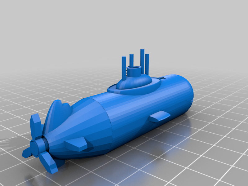Benchy Submarine The jolly 3D printing torture-test (Hard)