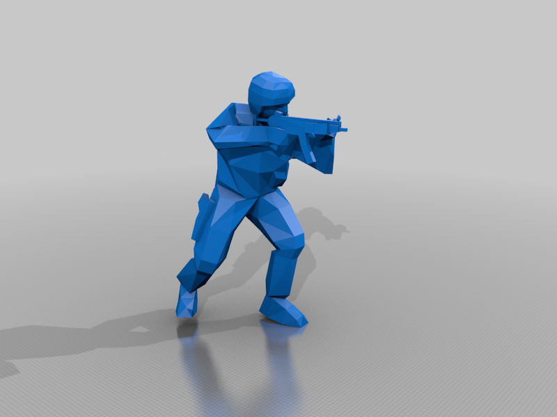 Counter-Strike Urban/Seal Team 6 model with Mp5 (The CS icon)